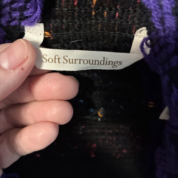 Soft Surroundings Taylor Textured Shag Vest Cardigan One Size Boho Artsy Hippie - Picture 3 of 8